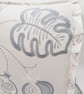 Pastel green 16" envelope backed cushion with frill detail.   - Image 5