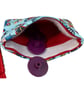 Interchangeable knitting needle case with Liberty fabric , butterfly addi case,  - Image 3
