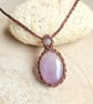 Amethyst Macrame Crystal Necklace  - Image 2