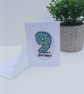 9th Birthday Cross Stitch Card for Boys or Girls - Age 9 Greeting Card - Image 8