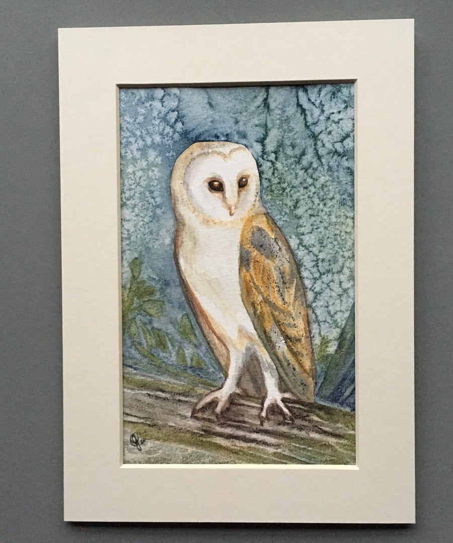 Barn owl painting 