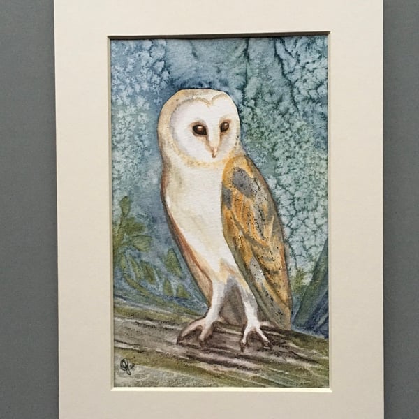 Barn owl painting 