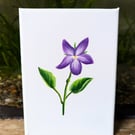 Heath Violet Wildflower Acrylic Painting 