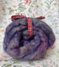 Dyed wool tops roving for spinning - 100g - Image 2
