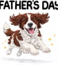 Springer Spaniel Father's Day Card for Dad, Cute Dog Card - Image 7