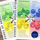 Zones of Regulation Poster Sublimated Aluminium or Laminated Card for Emotional 