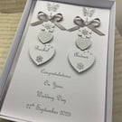 Personalised Handmade Wedding Day Card Son Daughter Engagement Anniversary Boxed
