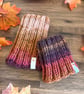 Handknit Dog Neck Warmer Snood Chunky - Variegated Browns Golds Oranges Pinks