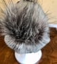 Monochrome Hand Knitted Hat 21 (DK) -Medium - Image 5