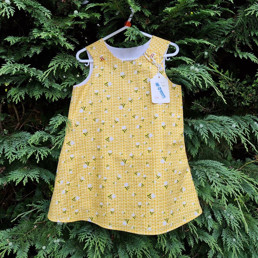 Age: 3-4yr Yellow Bee Dress