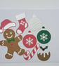 Pre-Cut Christmas Card Toppers – Set of 8
