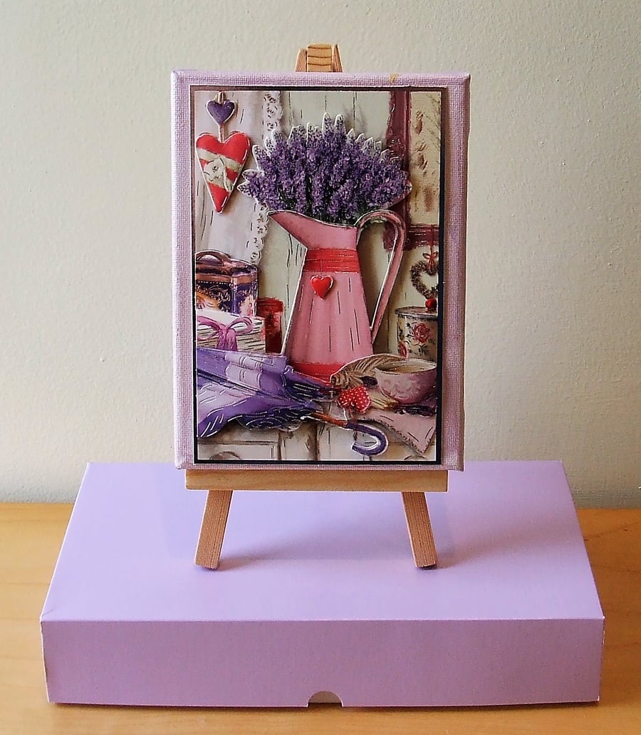 Mixed Media Canvas, Lavender 