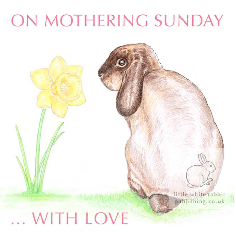 William and a Daffodil - Mother's Day Card