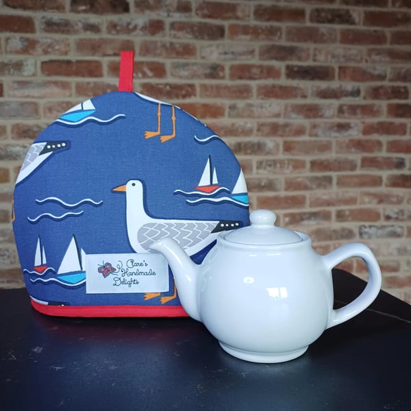 Tea Cosy in Seagull Fabric