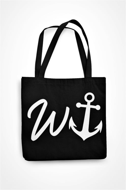 W anchor Funny Anchor Joke Tote Bag Rude Eco Shopping Bag Funny Novelty Gift 