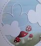 Fox With Clouds and Toadstools Blank Card - Image 6