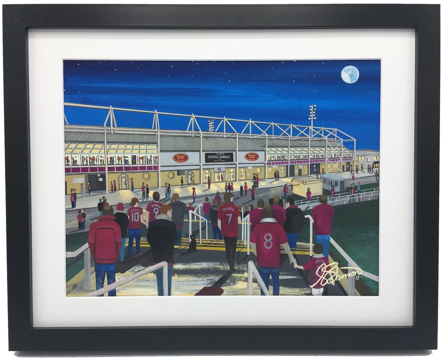 Northampton. Framed & Unframed Art Print Town Football FC Sixfields Gift