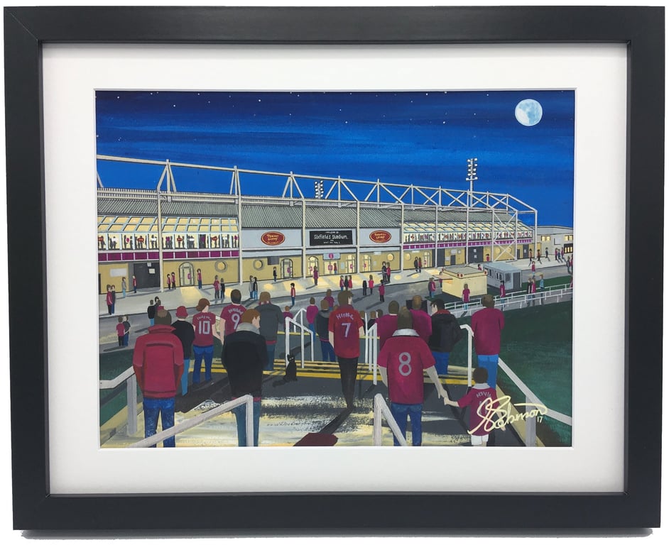Northampton. Framed & Unframed Art Print Town Football FC Sixfields Gift