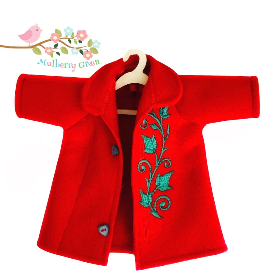 Ruby Red Tailored Coat