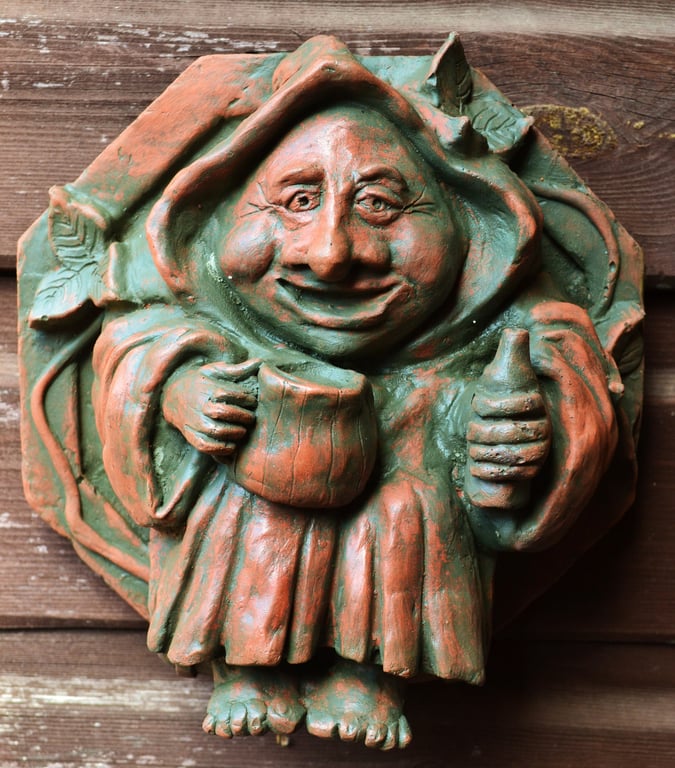 Beer Drinker Monk Plaque