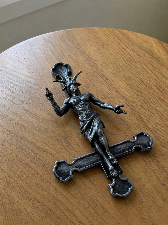 Handmade Baphomet Crucifix