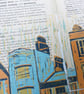 Broad Street, Oxford - collaged linoprint - Image 6