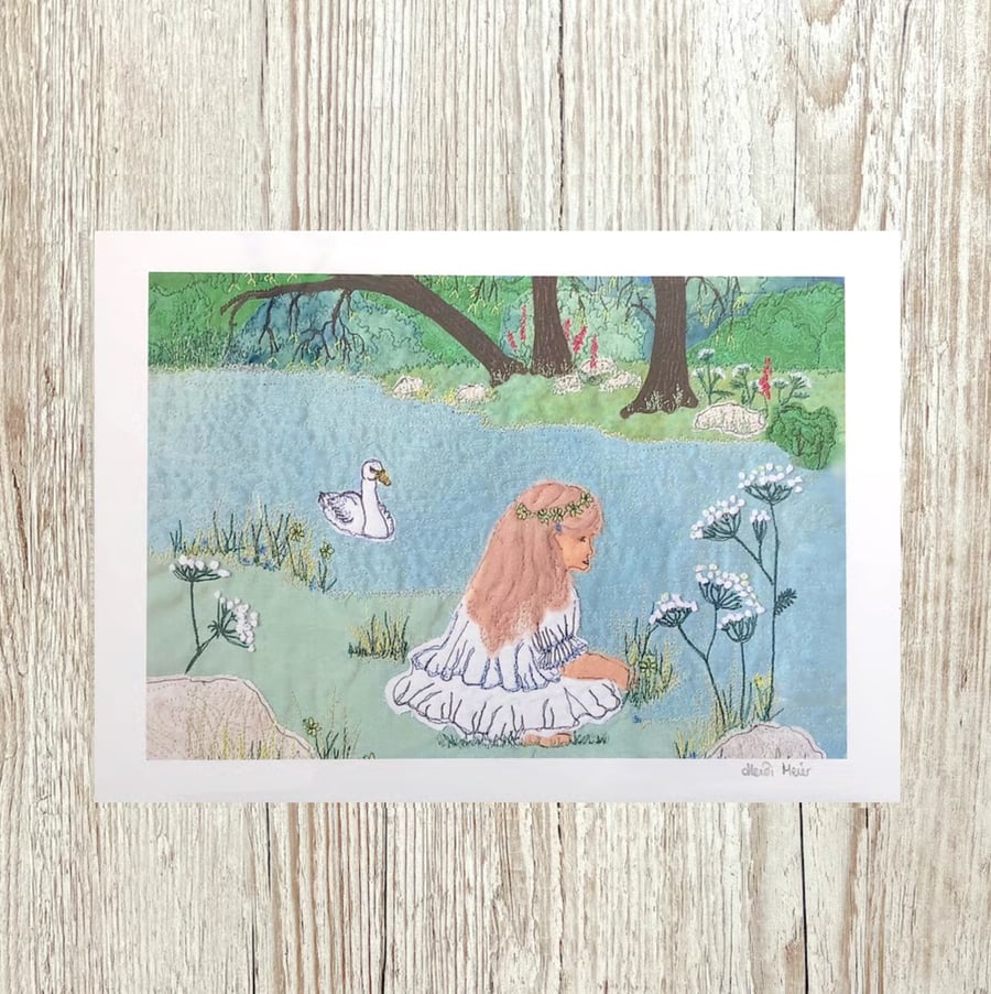 Down by the riverside - giclee print