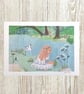 Down by the riverside - giclee print - Image 1