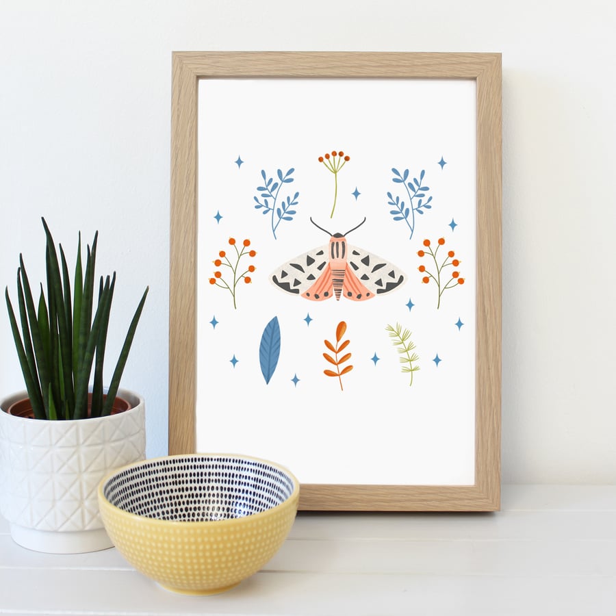 Moth A4 Art Print 