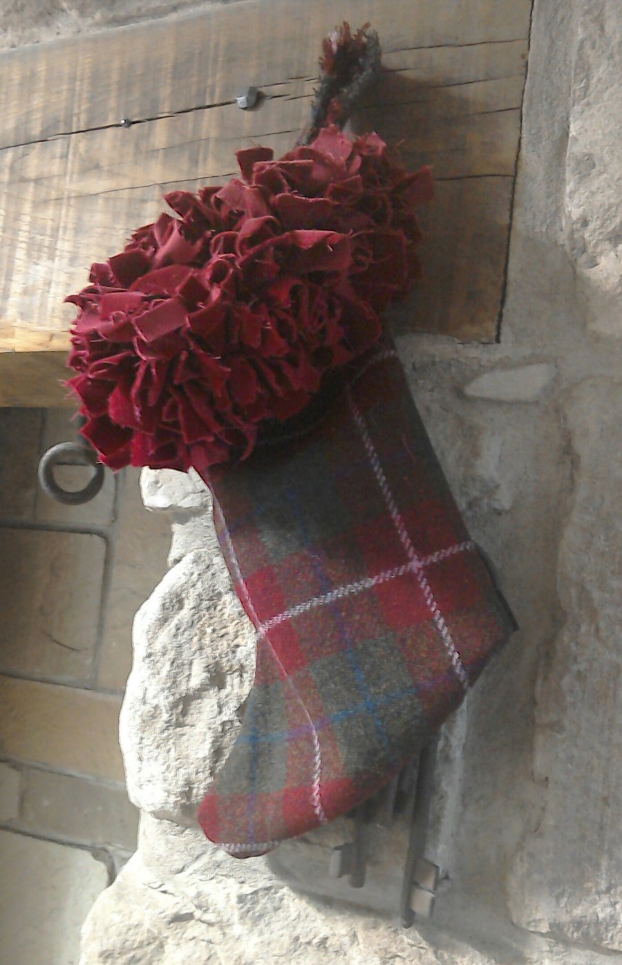 Harris Tweed Christmas stocking