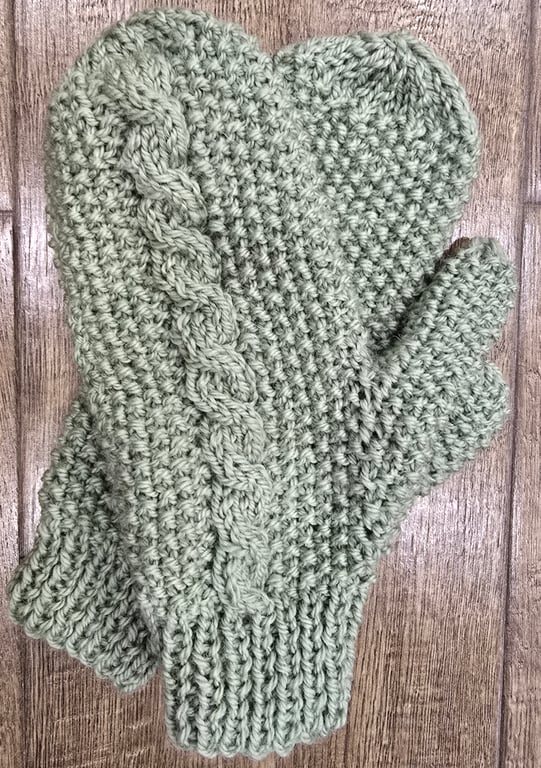 Aran Mittens