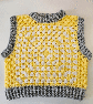 Adult crochet cropped sweater vest - Image 4