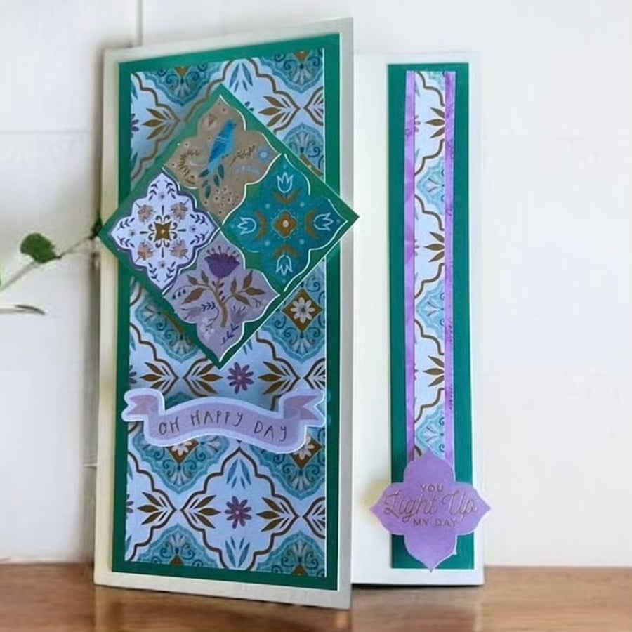 Blank Card. Unique floral card for a special occasion. 