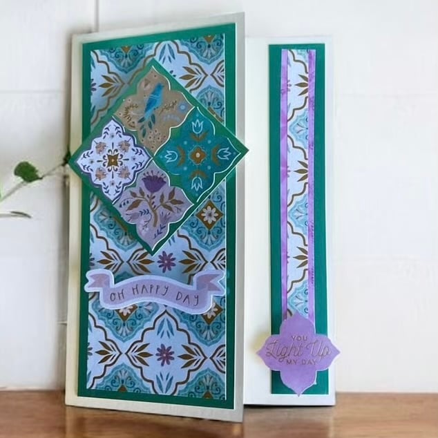 Blank Card. Unique floral card for a special occasion. 