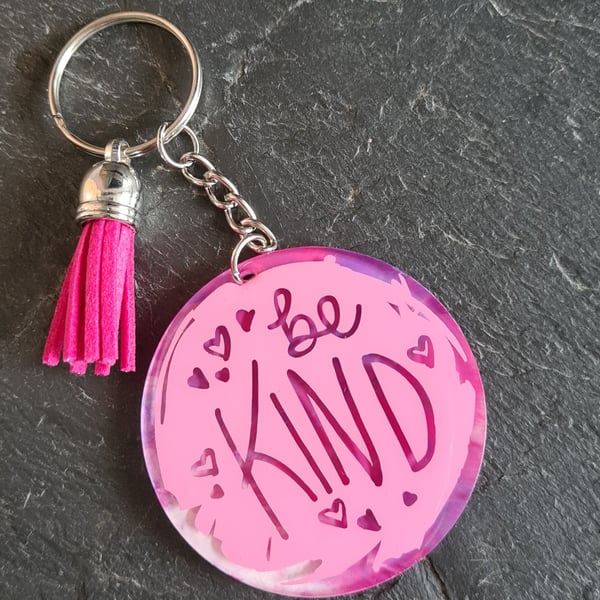 Be Kind - Keychain - inspire - keyrings - bag accessories 