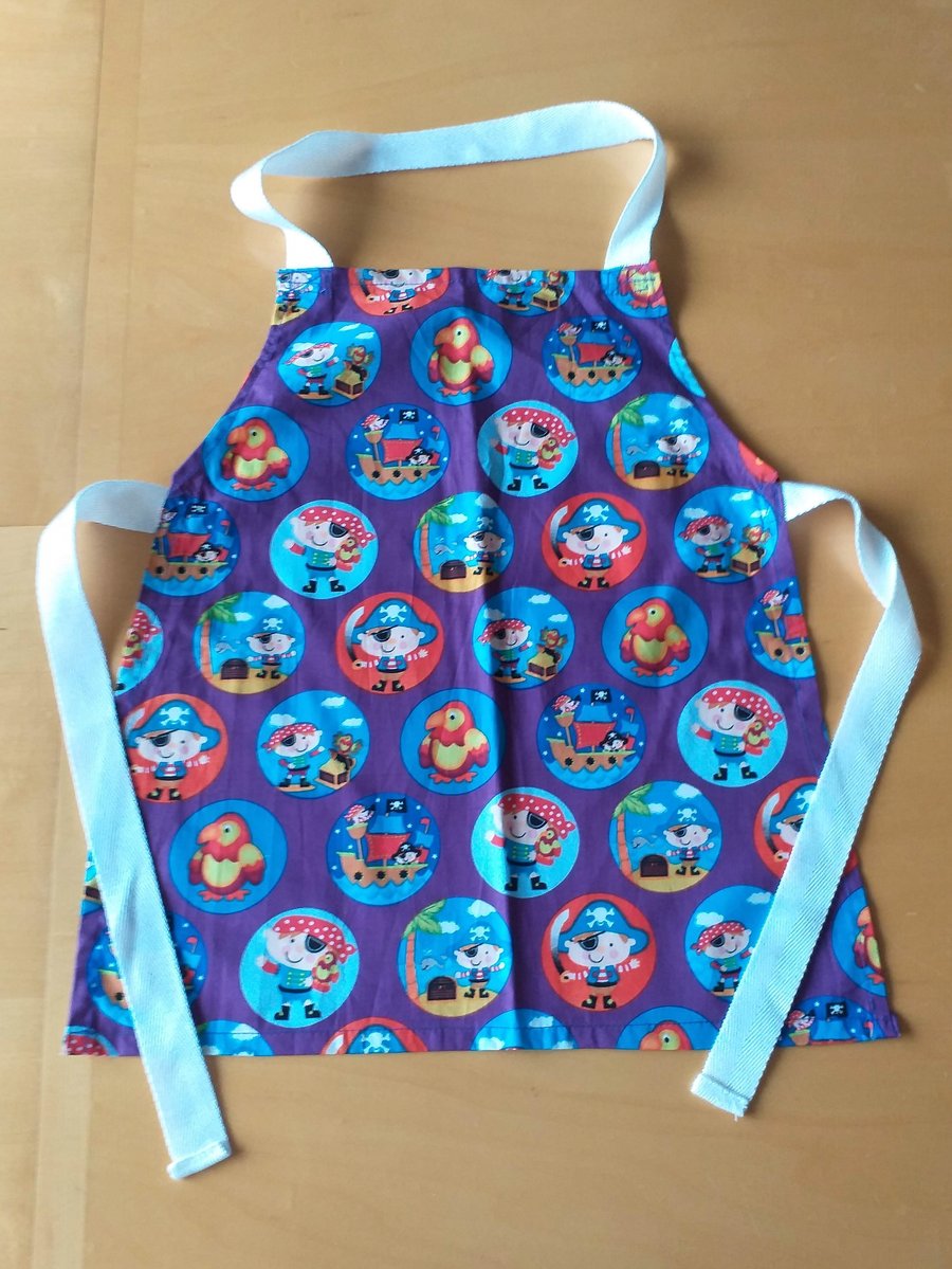Purple Pirate Pinny age 2-6 approximately