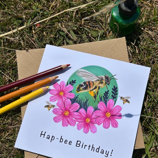 Honey Bee Greeting Card 