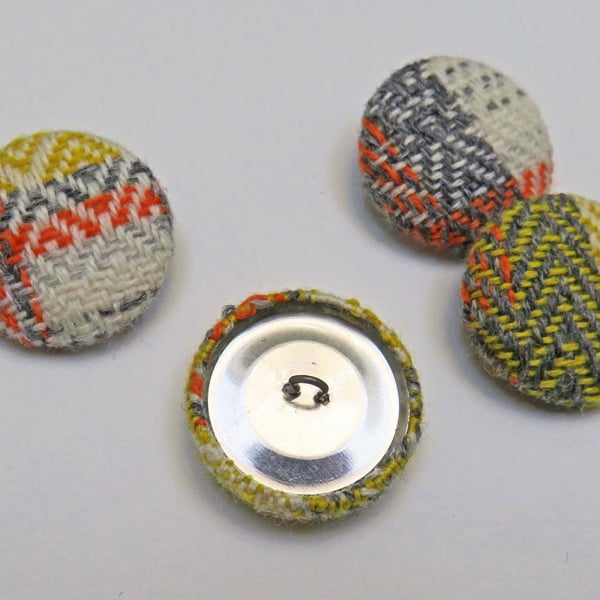 Set of 4 Unique Covered Buttons