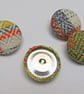 Set of 4 Unique Covered Buttons