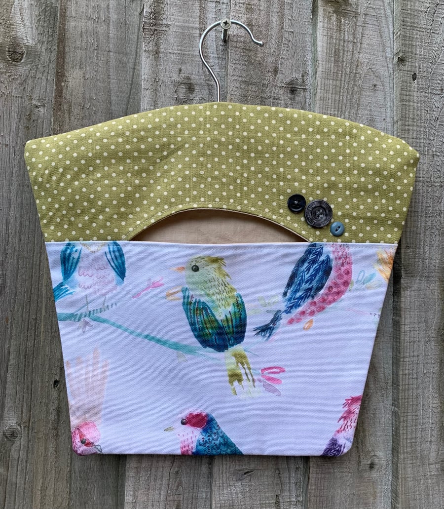 Little birds peg bag