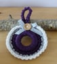 Crocheted Hanging Wreath Decoration - Image 2