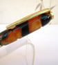 Hand Made Orange Tiger Acrylic Ball Point Pen with A Velvet Pouch - Image 3