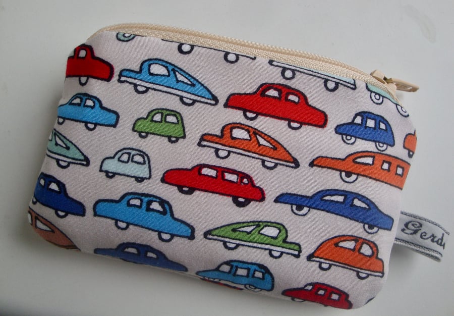 Kids Cotton Coin Purse - Cars - SPECIAL OFFER 