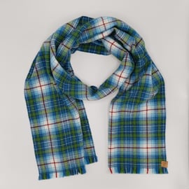 Snowdrop Tartan Handwoven Blanket Scarf 