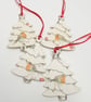 Handmade Decoupaged Robin Tree Decoration - Image 4