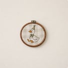 Silly Goose With Hat Embroidery Hoop Art – Handmade Nursery Wall Decor – Goose W