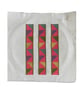 Geometric Cross Stitch Keyring: Hand Embroidered Linen Key Fob - Image 8
