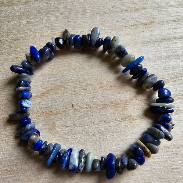 Natural Stone Crystal Bead Bracelet