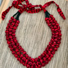 Cotton Bead Handmade Necklace