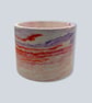 Lilac and Raspberry Swirl Plant Pot  - Large Marbled Pot Holder